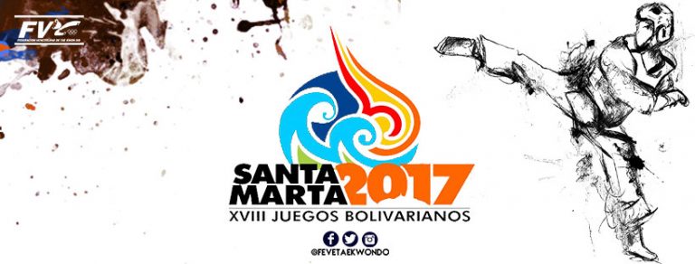 Lista de atletas participantes en el torneo de taekwondo de los Bolivarianos Santa Marta 2017